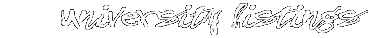 university listings